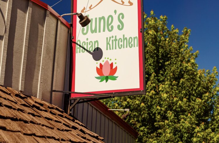 June's Asian Kitchen sign