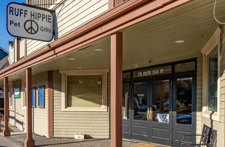 storefront with "ruff hippie" sign